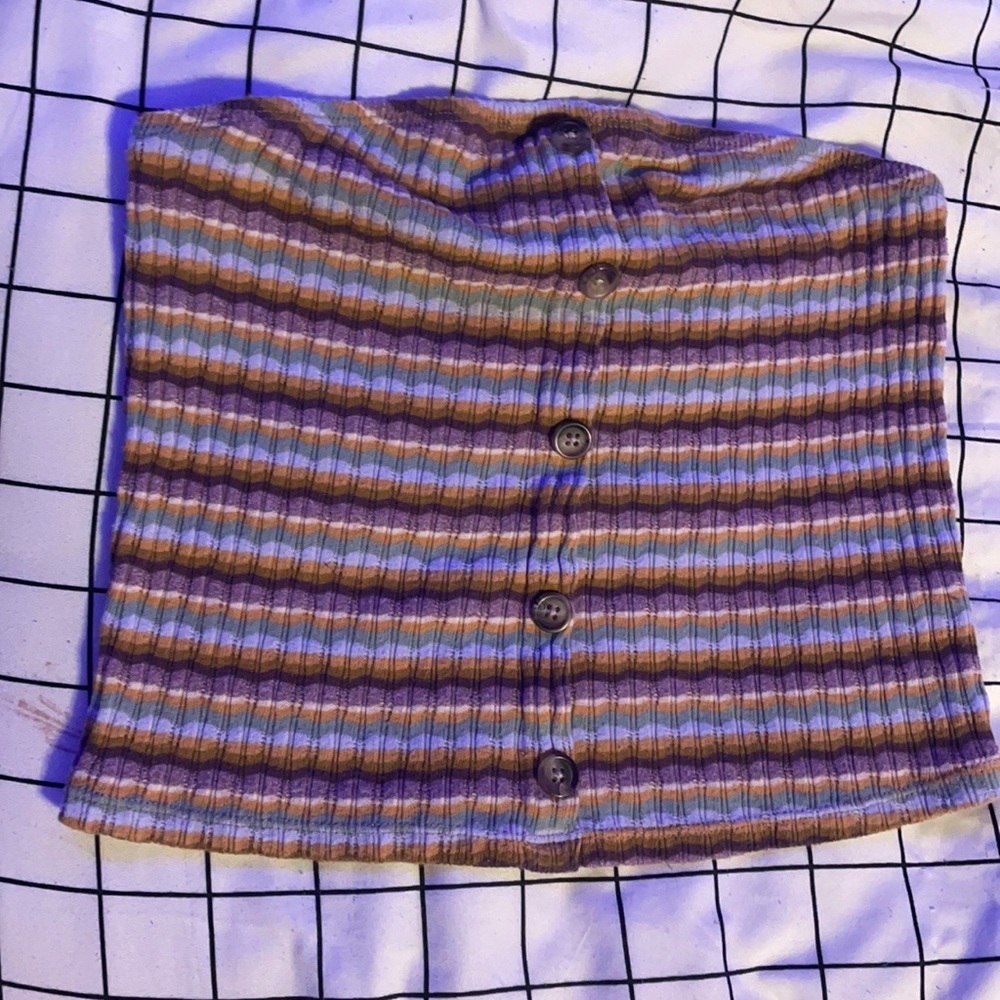 Multicolored American Eagle tube top